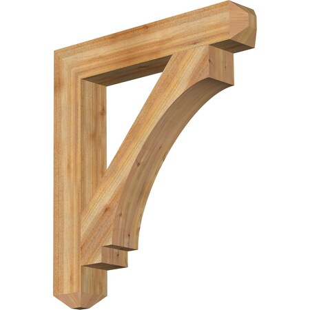 Ekena Millwork Imperial Craftsman Rough Sawn Bracket, Western Red Cedar, 6"W x 38"D x 42"H BKT06X38X42IMP04RWR